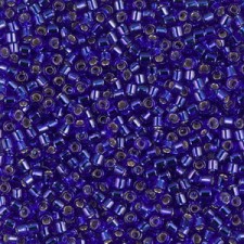 Miyuki delica beads 10/0 - Silver lined cobalt DBM-47
